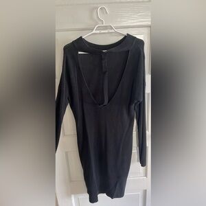 Black Knit Sweater Dress